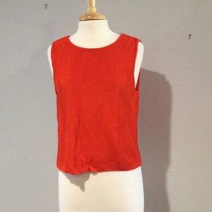 Chico's Design Reddish/Orange Tank Size M/L